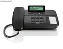 Gigaset DA710 Téléphone Filaire Avec Répertoire Pour Une Utilisation Résidentielle Et Professionnelle - Noir
