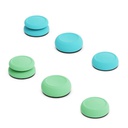 Skull&amp;Co Left + Right Gamepad Rocker Cap Button Cover Thumb Grip Set For Switch / Switch Lite / JOYCON (Pink Green)