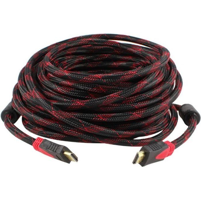 Solide Câble HDMI 5 Mètres M/M HD 1080P 3D - Noir