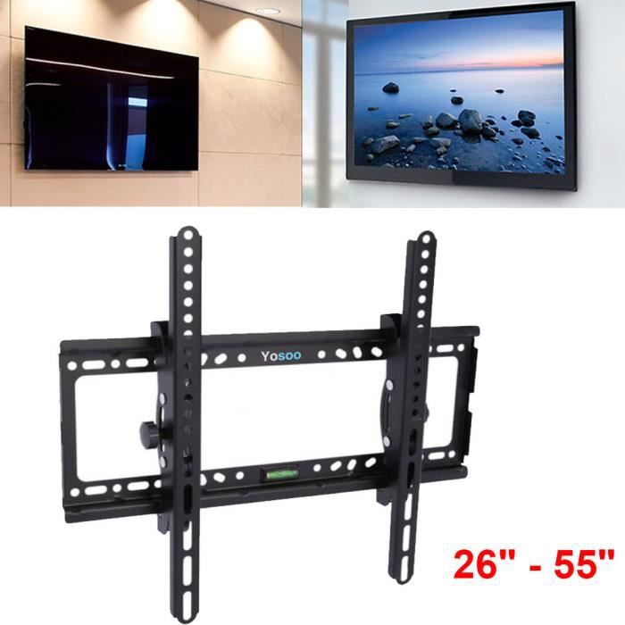 Support Mural Pivotant -14 ''À 55 Pouces Pour Téléviseur à Écran Plat - Noir