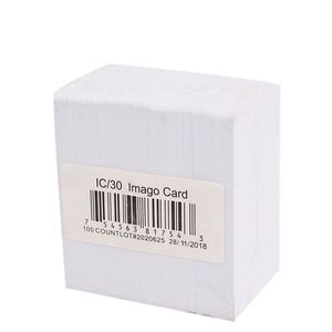 Paquet De 100 BADGES PVC - VIERGES Blanc