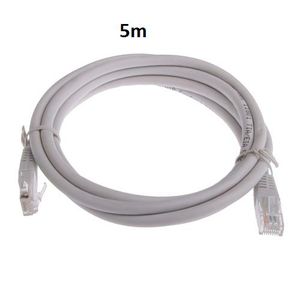 Câble Réseau FTP - 5m - Cat 6 Blindé Et Serti - Gris
