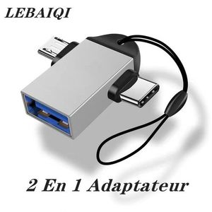 Adaptateur OTG 2-en-1 Pour Android Type-c, Disque Dur, Disque Flash, Convertisseur De Souris USB