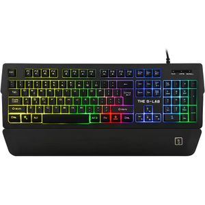 THE G LAB Keyz Palladium Clavier Gaming RGB, Repose-Poignets Magnétique, Anti-ghosting - PC PS4 Xbox One (Noir)