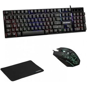 Blaupunkt Pack Gaming 4-En-1 : Casque – Clavier – Souris - Tapis