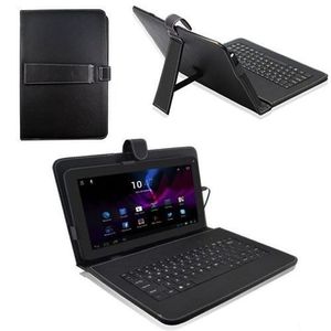 Etui + Clavier Compatible Tablette 10.1" - Noir