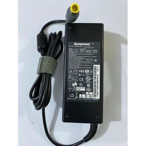 Lenovo Chargeur Compatible PC Lenovo - 20V - 4.5A BOUT JAUNE    + Câble De Raccordement Tripolaire - Noir