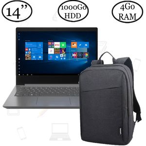 Lenovo Ideapad V14-IIL - 1000Go  - 4 Go RAM - 14" - Core I3 1005G1 - Gris - Garantie 6 Mois + Sac