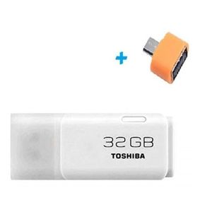 Clé USB Transmemory - 32 GB - Blanc+ Adaptateur USB-OTG Offert