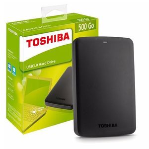 Toshiba Disque Dur Externe Canvio BASIC 500 Go - USB 3.0 - Noir