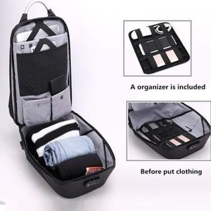 Sac à Dos Avec Zipper, Compatible PC 15 à 17 Pouces - Port USB -  Gris Noir