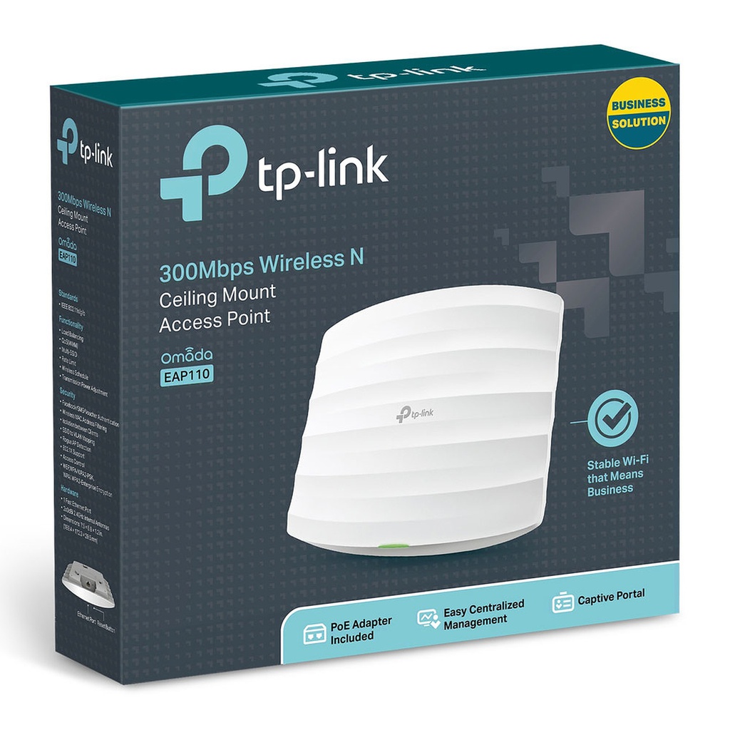 TP-Link Point D'accès Wi-Fi N 300 Mbps - Plafonnier EAP110 - TP-LINK - Blanc