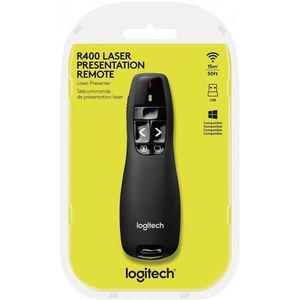 Logitech Télécommande De Présentation, Pointeur Laser Sans Fil LOGITECH R400 - Noir