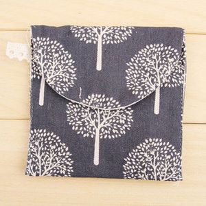 Cute Fresh Multi-pattern Sanitary Quilt Bag Female Aunt Towel Storage Bag