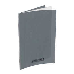 Hamelin Cahier 24x32cm 96p.Sey. 90gr Piqué Couv.Polypro Conquérant - Gris