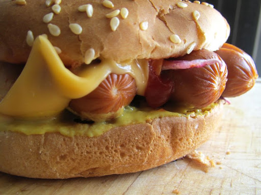 Saucisse burger simple