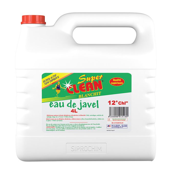 Super Clean Javel 12° - 4L
