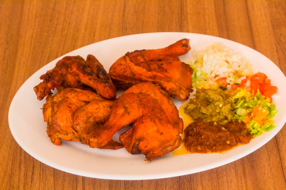 Poulet braisé + Attiéké