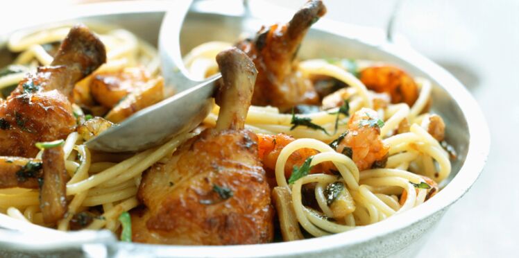 Spaghetti au Poulet