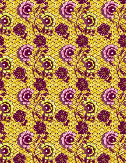 Tissu safr fleur