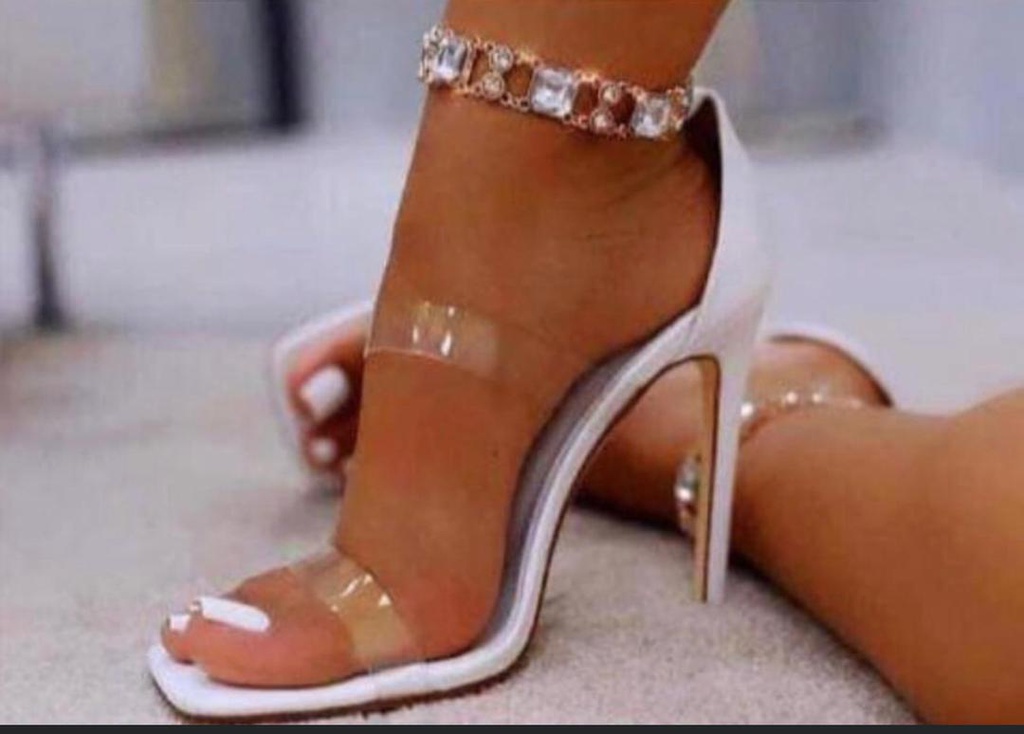 Talon femme blanc