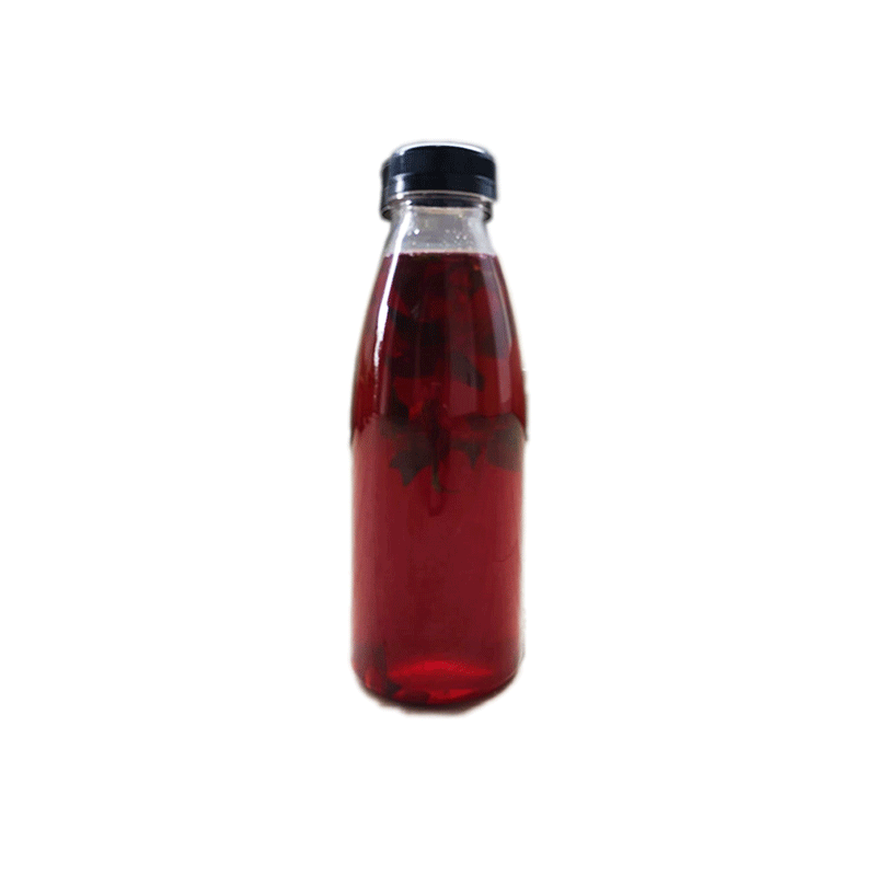 Thé glacé miel, hibiscus, citron, basilic