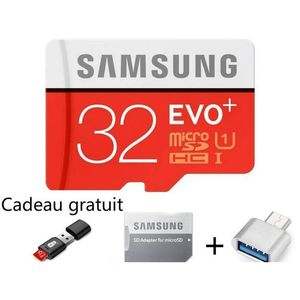 Samsung Carte Mémoire Micro SD - 64 Go Avec Lecteur Et Deux Adaptateurs