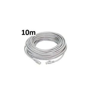 Câble Réseau FTP - 5m - Cat 6 - Blindé Et Serti - Gris
