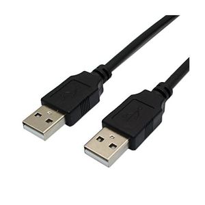 Câble USB/ USB Male 2.0 - 1.5m - Noir