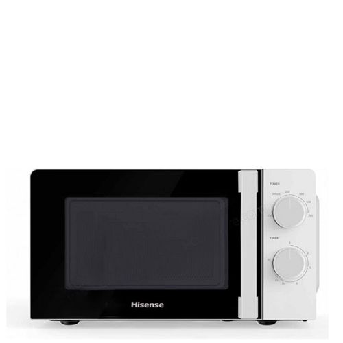 Micro-Onde -20L – Blanc – Vitre Noir-6Power Levels-700 HisenseW