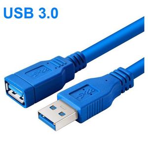 RALLONGE Cable USB 3.0 MALE-FEMELLE 1M - BLEU