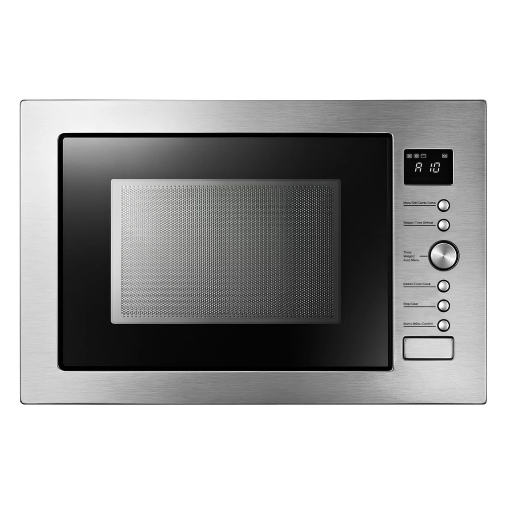  AC034BJS - FOUR A MICRO-ONDES ENCASTRABLE MIDEA/34L/ACIER INOXYDABLE/VITRE NOIRE/AFFICHAGE NUMERIQUE