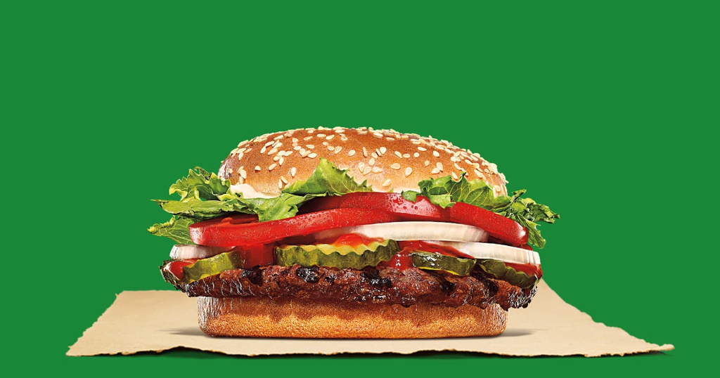 Sandwich Double Whopper Vegetal + Steak de hamburger