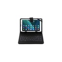 Etui Avec  Clavier Compatible Tablette 7" + Ecouteur Offert
