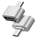 Lot De 2 Adaptateurs USB-OTG Type Classique - Compatible Tablettes Et Smartphones Android - Argent