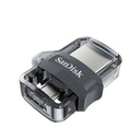 SanDisk Clé USB 16 GB  3.0 DISQUE À DOUBLE CONNECTIQUE ULTRA M3.0 - Noir