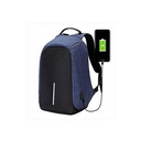 Sac à Dos Intelligent Avec USB Port - Antivol - Résistant à L'eau Compatible Ordinateur Portable  Bleu