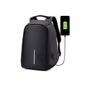 Sac à Dos Intelligent Avec USB Port - Antivol - Résistant à L'eau Compatible Ordinateur Portable - Noir/gris