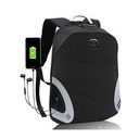 Sac A Dos Intelligent Avec USB Port - Antivol - Résistant A L'eau Compatible Ordinateur Portable - Noir