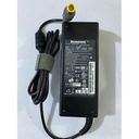 Lenovo Chargeur Compatible PC Lenovo - 20V - 4.5A BOUT JAUNE    + Câble De Raccordement Tripolaire - Noir