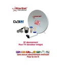 Star Sat Kit Satellite TNT( Parabole + Câble + LNB )