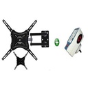 Star Support Mural  - LED/LCD/Plasma - 14'' à 55'' -Robot - Pivotant Noir