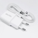 Tecno Chargeur Compatible à Smartphone    Blanc