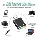 Carte Son Audio USB Externe Adaptateur De Casque De Conversion USB Vers Jack 3,5 Mm