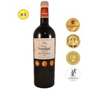 Bordeaux Lot De 3 Vin Rouge Château Le Faure - 75Cl - 13.5 % Vol - France