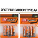 kingever Lot De 4 Piles Pour Votre Télécommande - Orange