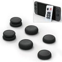 Skull&Co Left + Right Gamepad Rocker Cap Button Cover Thumb Grip Set For Switch / Switch Lite / JOYCON (Black)