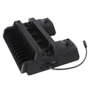 DOBE TP4-882 3 In 1 Game Console Cooling Fan + Game Storage Slots + Game Controller Charging Dock For Sony PS4 / PS4 Pro / PS4 Slim(Black)