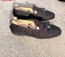 chaussures hommes-édition limitée noire pompon
