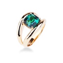 Bague grenat et or rose